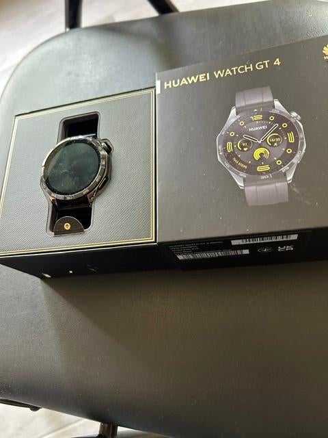 huawei watch GT4, Ophalen, Zwart, Zo goed als nieuw, Waterdicht