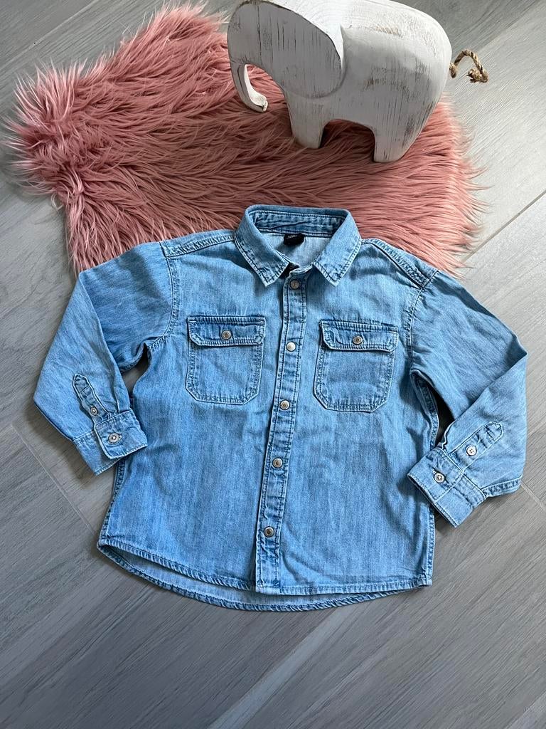 Jeans hemdje, Kinderen en Baby's, Kinderkleding | Maat 110, Ophalen of Verzenden, Zo goed als nieuw