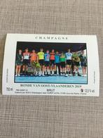 Etiket champagne Ronde van Oost Vlaanderen wielrennen 2019, Verzenden, Gebruikt, Overige typen
