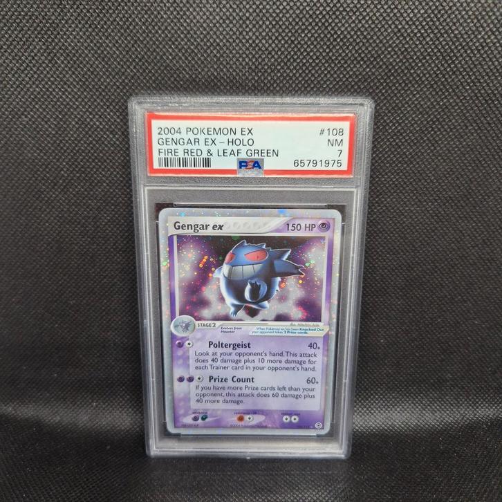 Gengar Ex Holo Fire Red Leaf Green EX PSA 7, Hobby en Vrije tijd, Verzamelkaartspellen | Pokémon, Ophalen of Verzenden
