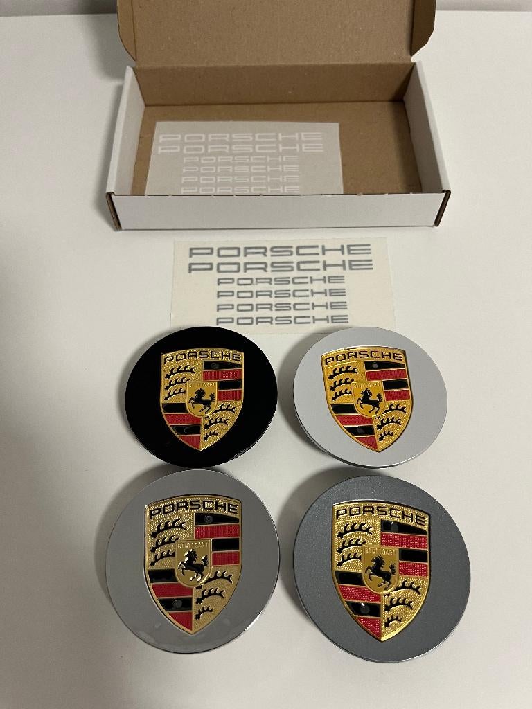 Porsche naafdoppen / wieldoppen – 76mm nieuw in doos, Verzenden, Nieuw