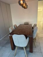 Op te frissen eettafel, Huis en Inrichting, Tafels | Eettafels, Ophalen, Gebruikt, 100 tot 150 cm, 200 cm of meer