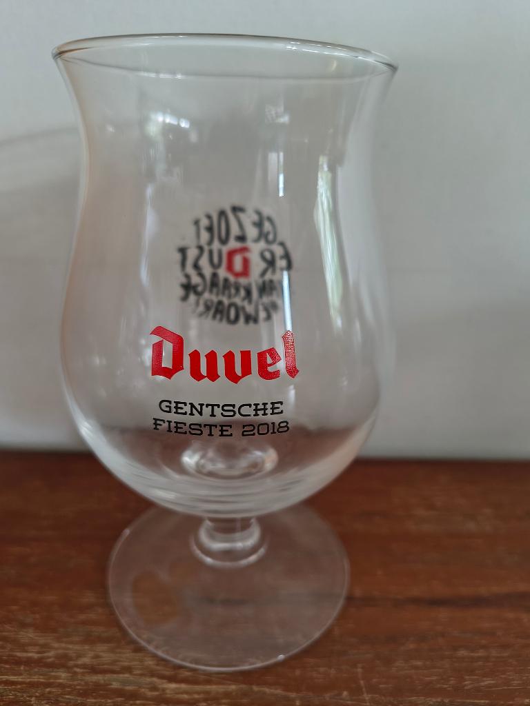 Duvel glas Gentse Feesten 2018, Verzamelen, Biermerken, Ophalen, Zo goed als nieuw, Glas of Glazen, Duvel