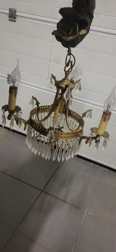 2 kroonluchters te koop, Huis en Inrichting, Lampen | Kroonluchters, Kunststof, Ophalen