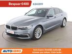 BMW 5 Serie 520 520i Luxury Line (automatique), Cuir, Argent ou Gris, Noir, Automatique