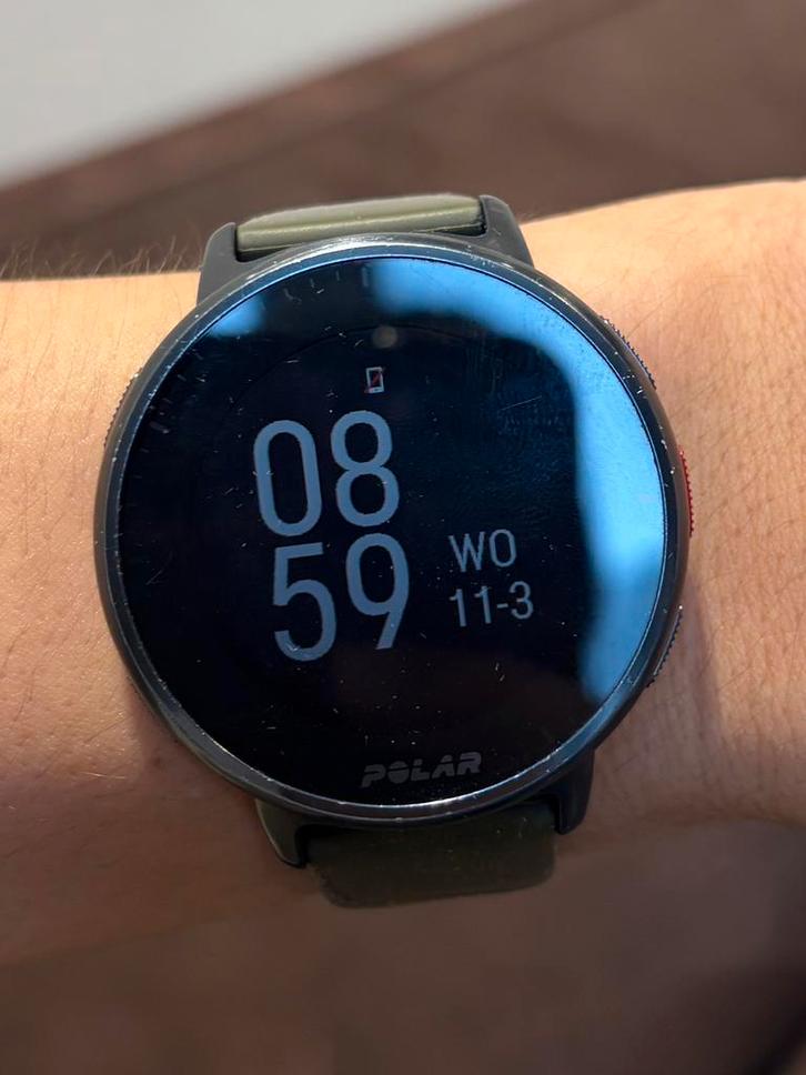 Polar Pacer Pro met veel accessoires, Handtassen en Accessoires, Smartwatches, Gebruikt, Zwart, Afstand, Calorieverbanding, Conditie