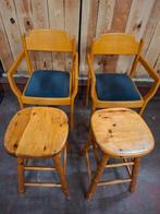 2 stoelen en 2 krukken, Enlèvement