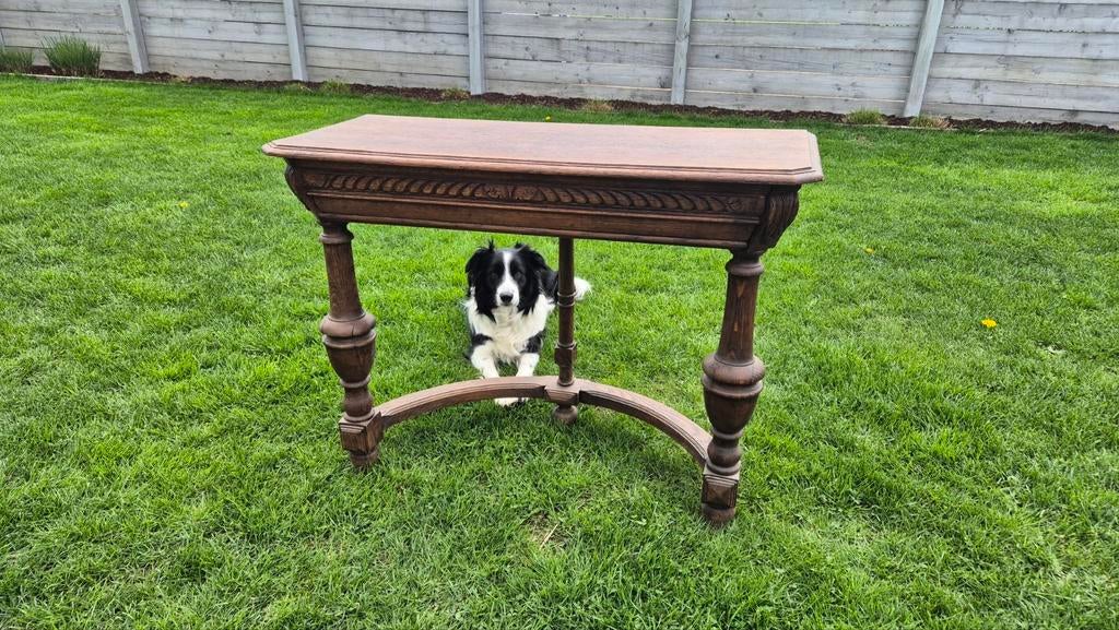 Antieke hal tafel, Ophalen