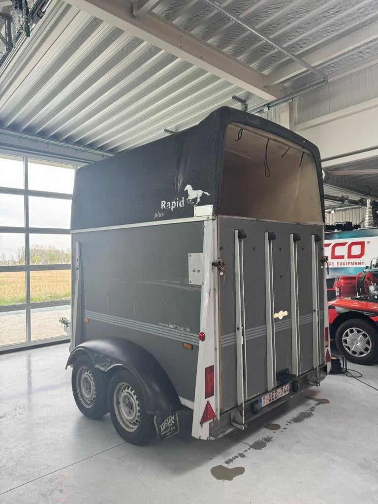 2-paards paardentrailer - Humbauer, Animaux & Accessoires, Chevaux & Poneys | Semi-remorques & Remorques, Utilisé, Remorque 2 chevaux