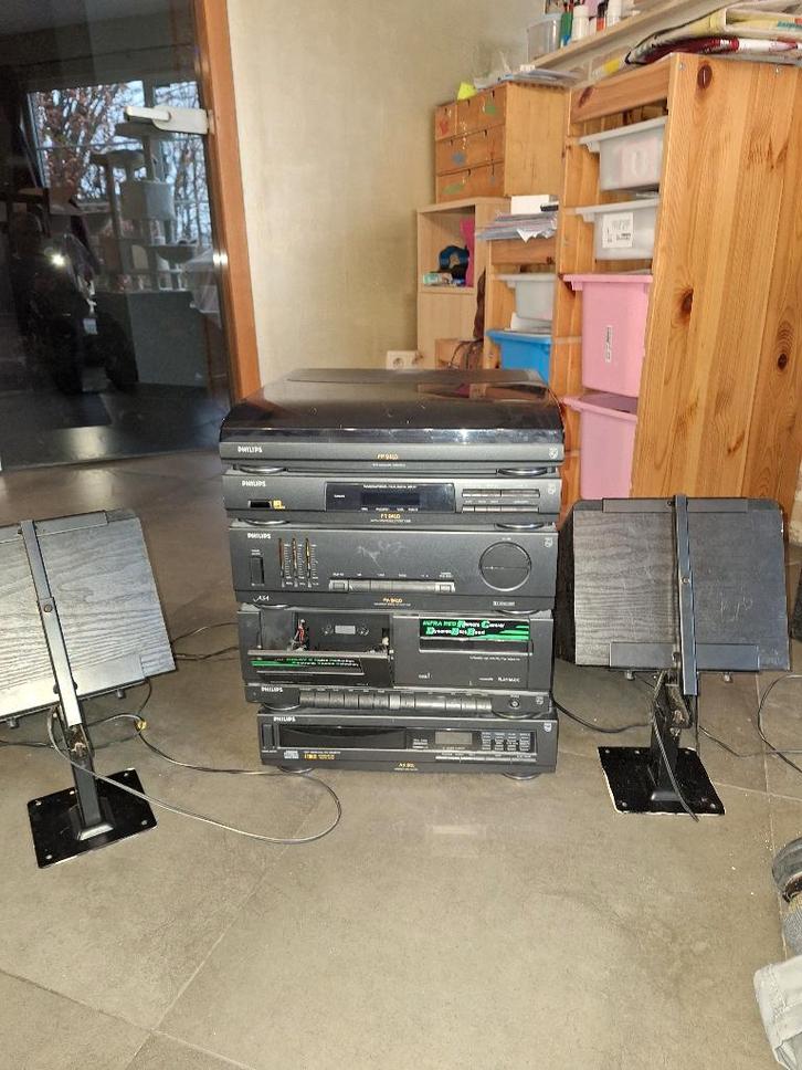 Stéréo Philips, TV, Hi-fi & Vidéo, Chaîne Hi-fi, Utilisé, Deck cassettes ou Lecteur-enregistreur de cassettes, Lecteur CD, Tuner ou Radio