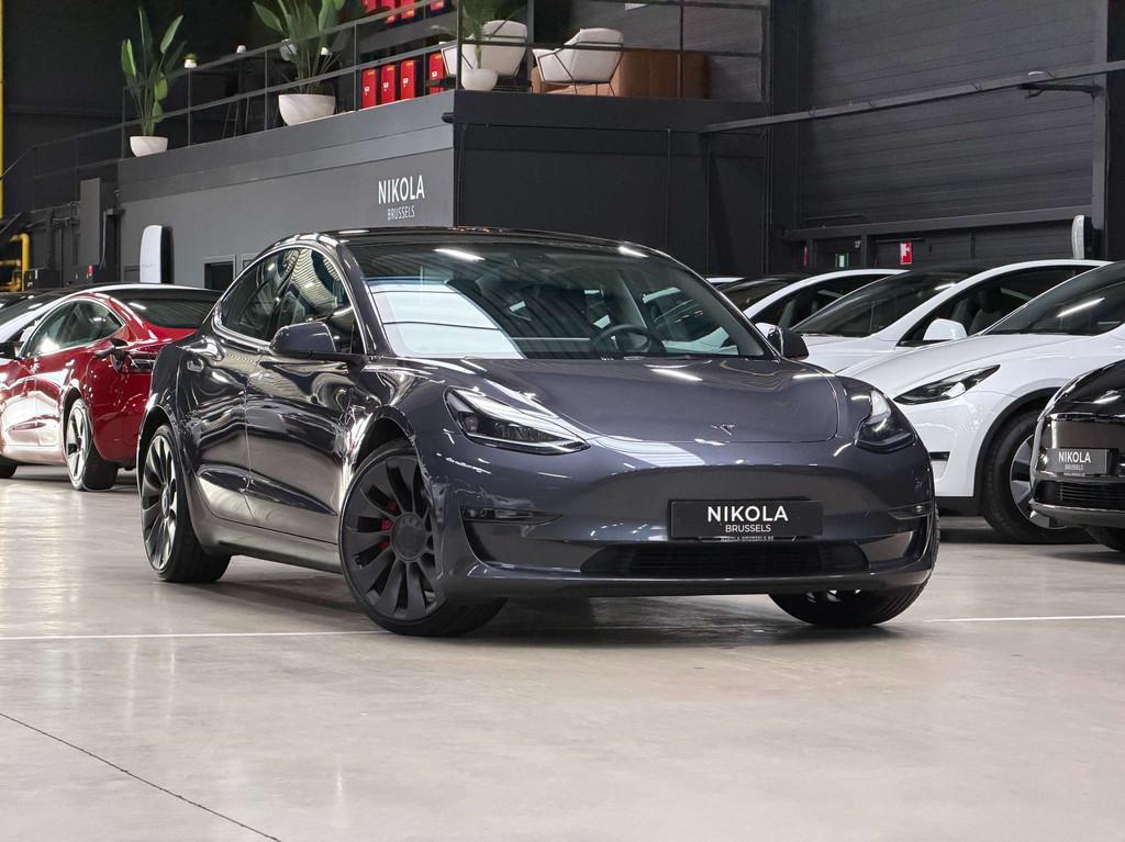 Tesla Model 3 PERFORMANCE - AWD - FACELIFT - AUTOPILOT, Auto's, Tesla, Automaat, 4 deurs, Gebruikt, Zwart