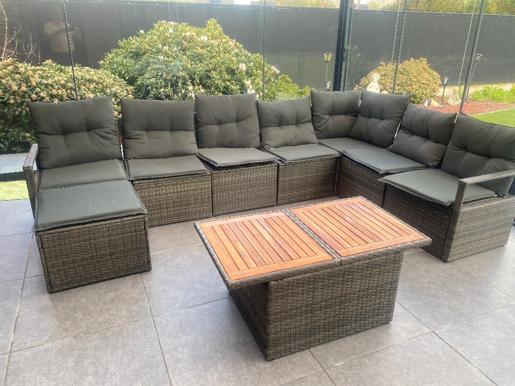 Loungeset, Jardin & Terrasse, Neuf, Enlèvement, Autres matériaux, Table d'appoint