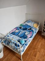 Lit évolutif IKEA MINNEN blanc + Matelas et Sommier, Ophalen, Lattenbodem