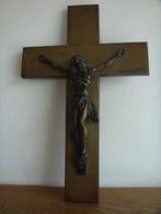 CRUCIFIX EN BRONZE A FIXER AU MUR, Ophalen