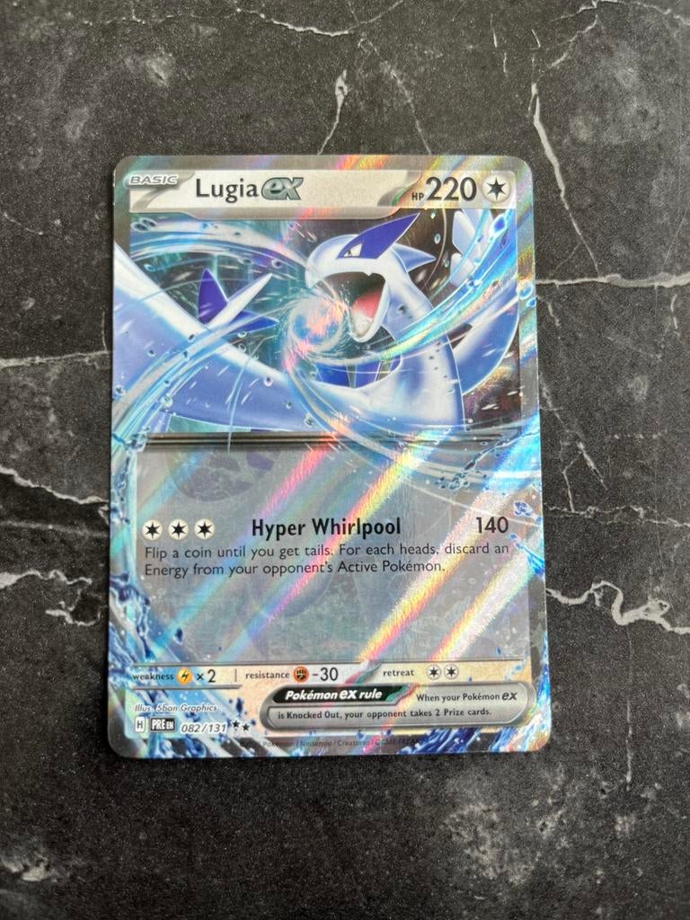 Lugia Ex 082/131 Prismatic Evolutions, Ophalen of Verzenden, Zo goed als nieuw