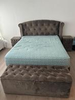 Volwaardige slaapkamer, Ophalen, 210 cm, Grijs, Tweepersoons