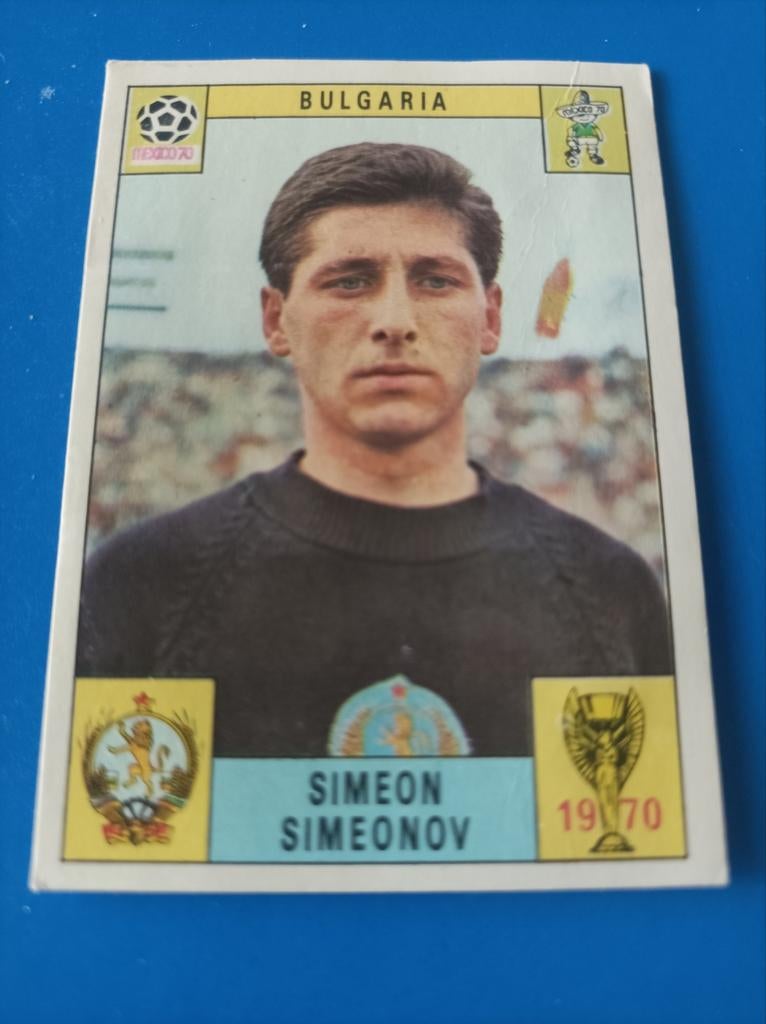 Panini Mexico 70 , Bulgarije Simeon Simeonov, Ophalen of Verzenden