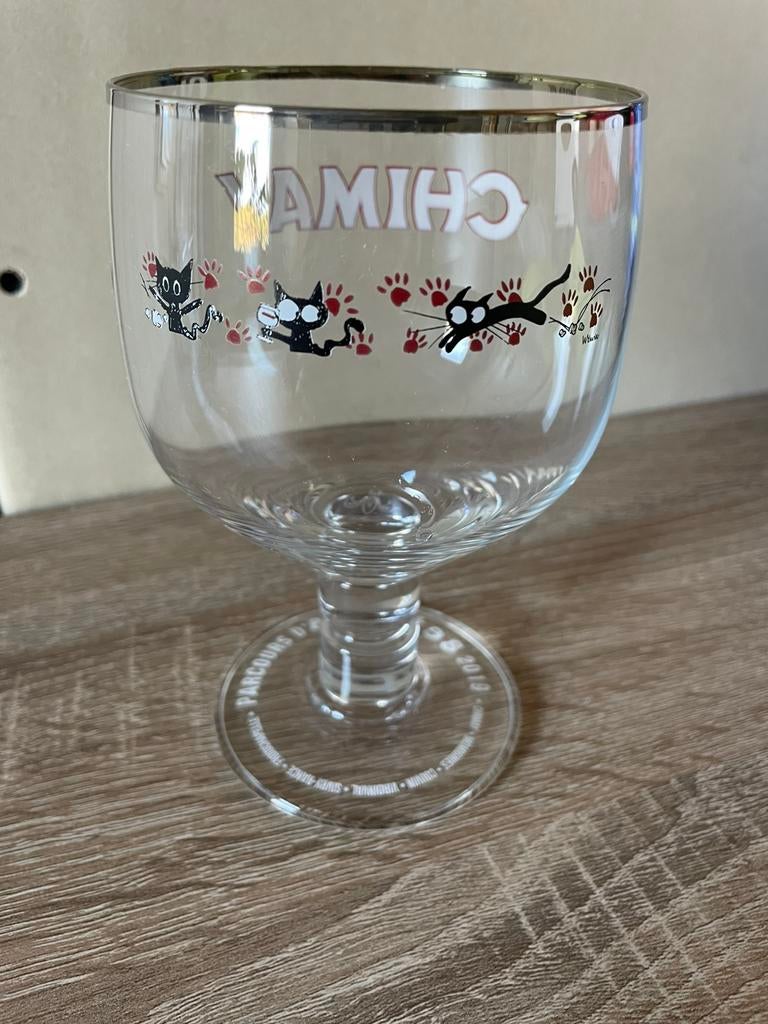 Verre chimay, parcours d’artistes 2019, Collections, Marques de bière, Enlèvement
