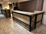 Unieke industriele toog, bar van staal met steigerhout, Ophalen, Nieuw in verpakking, Meubilair