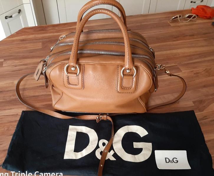 Lily Dolce & Gabbana handtas met certificaat, Handtassen en Accessoires, Tassen | Damestassen, Gebruikt, Handtas, Bruin, Ophalen of Verzenden
