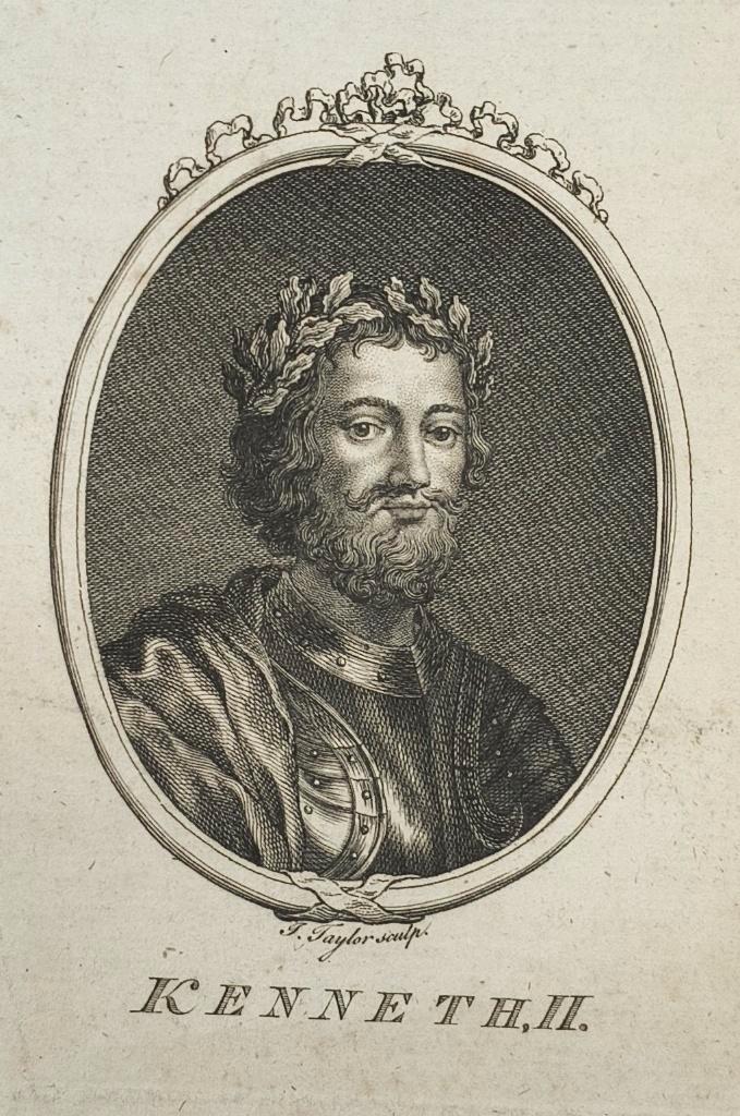 Kenneth II, roi d'Écosse., Antiquités & Art, Art | Eaux-fortes & Gravures, Enlèvement ou Envoi