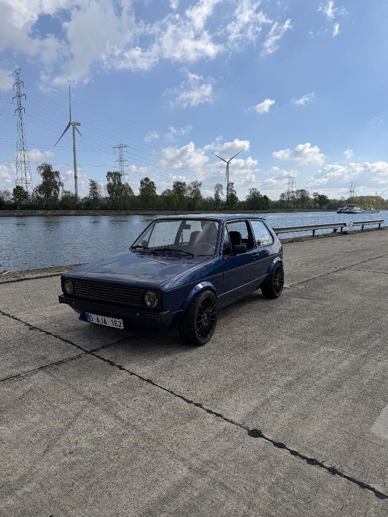 Volksawgen Golf 1 3,2 V6, Auto's, Voorwielaandrijving, Zwart, 3189 cc, Blauw