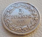 5 francs 1833 in betere staat, Zilver, Ophalen of Verzenden, Losse munt, Zilver