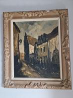 Olieverf schilderij getekend, Antiek en Kunst, Ophalen