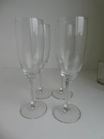 4 champagneglazen, Uni, Verre ou Verres, Enlèvement ou Envoi, Comme neuf