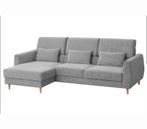 Canapé 3 places + méridienne IKEA SLATORP velours gris clair, Maison & Meubles, Gris