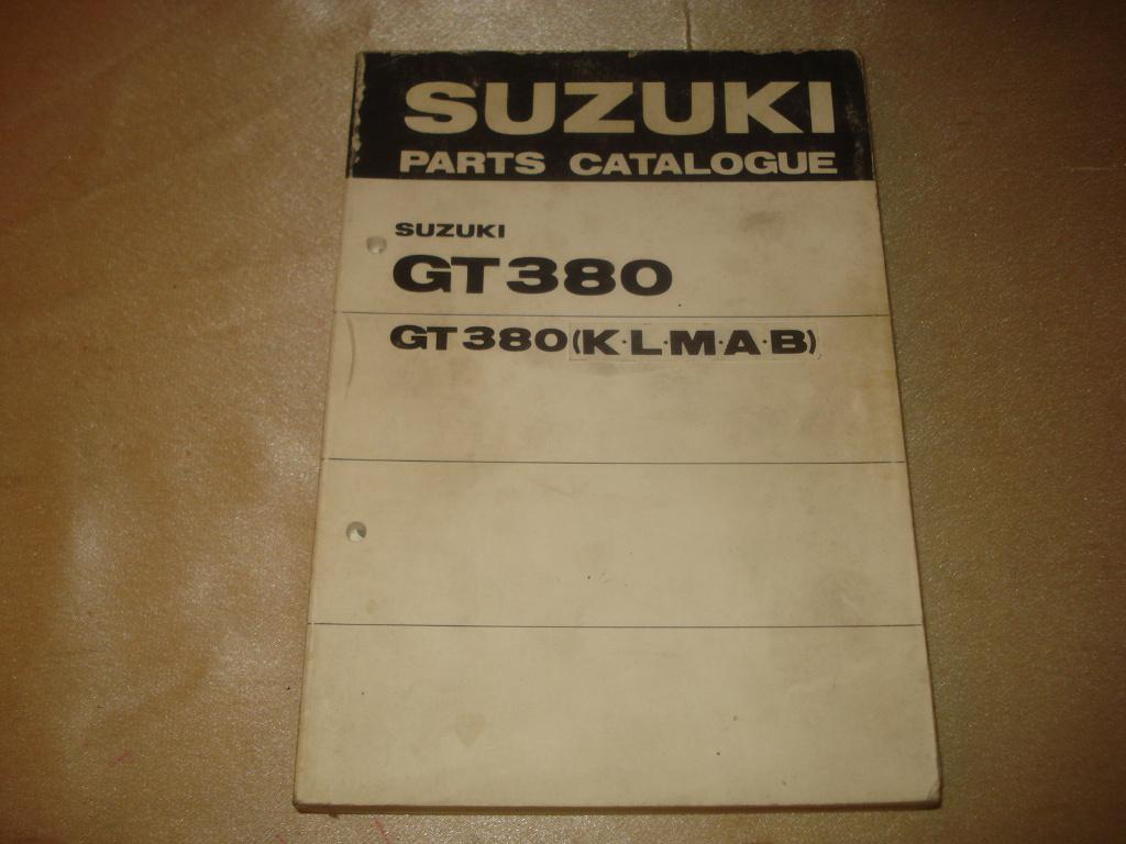 SUZUKI GT380 K-L-M-A-B Ancien Catalogue des Pièces, Motoren, Handleidingen en Instructieboekjes, Suzuki, Ophalen of Verzenden