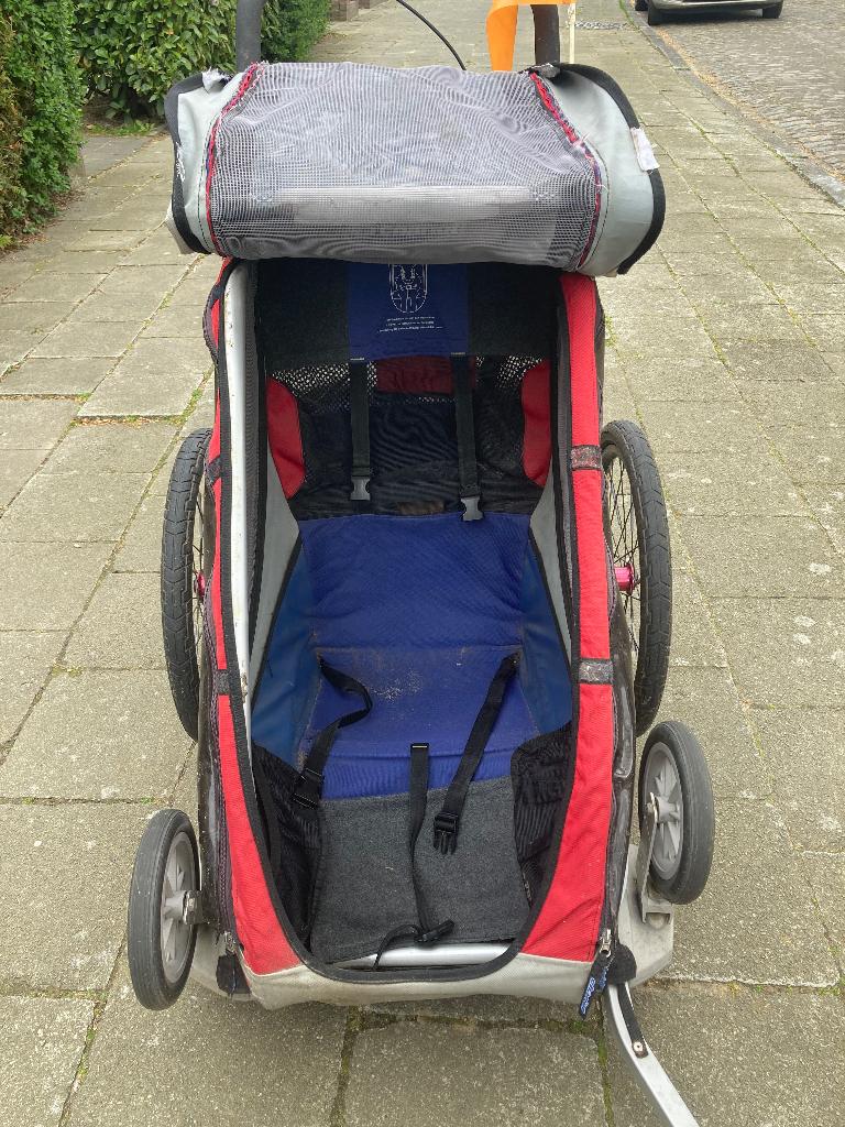 Fietskar chariot Thule, Fietsen en Brommers, Fietsaccessoires | Aanhangwagens en Karren, Ophalen, Gebruikt, Aanhangfiets, Thule