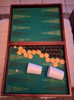 vintage houten backgammon spelset, Verzamelen, Automaten | Gokkasten en Fruitautomaten, Ophalen