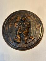 koperen reliëfplaat - wanddecoratie, Antiek en Kunst, Antiek | Brons en Koper, Ophalen, Koper