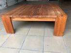 massieve salontafel in teak, Huis en Inrichting, Ophalen, Zo goed als nieuw, Minder dan 50 cm, 100 tot 150 cm