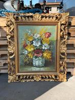 Stilleven ..? Helman in mooie Houten Rococo lijst, Antiek en Kunst, Kunst | Schilderijen | Klassiek, Ophalen of Verzenden