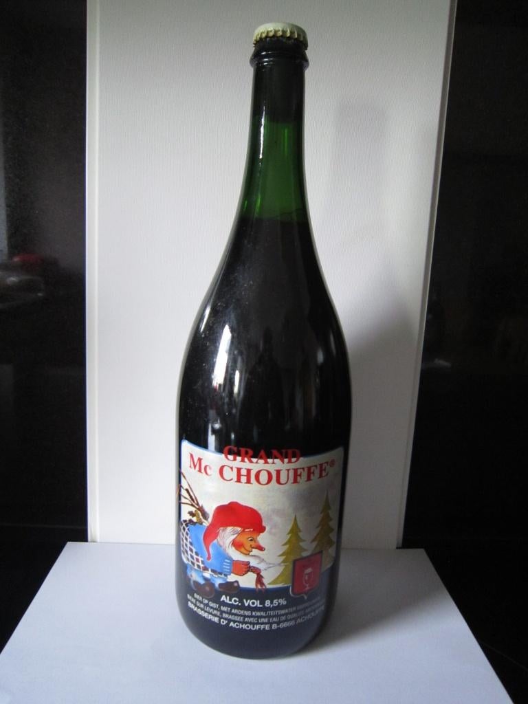 Grand MC Chouffe +/-1996 bouteille PLEINE, Enlèvement ou Envoi, Comme neuf, Bouteille(s), Autres marques