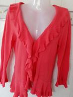 Soon : koraal rood vest , open cardigan gilet , S, Enlèvement ou Envoi, Rose, Taille 36 (S), Comme neuf