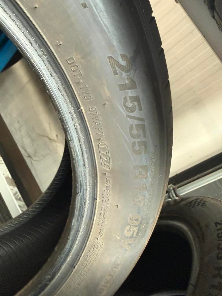 215/55R18 95 V 4 stuks voor 140 euro, Ophalen, 18 inch, Band(en), Personenwagen
