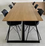 Eiken moderne tafel, Huis en Inrichting, Ophalen, Gebruikt, Eikenhout, 200 cm of meer