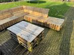 Pallet bank + tafel, Tuin en Terras, Ophalen, Gebruikt, Meer dan 8 zitplaatsen, Loungeset